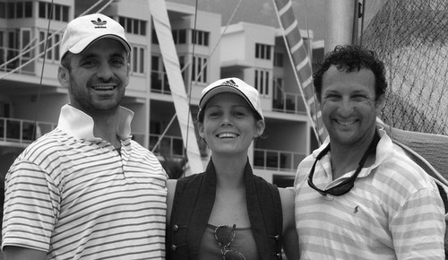 Dr Chris Murcutt and his crew Ben Prana and Tegan Mcbride ©  SW